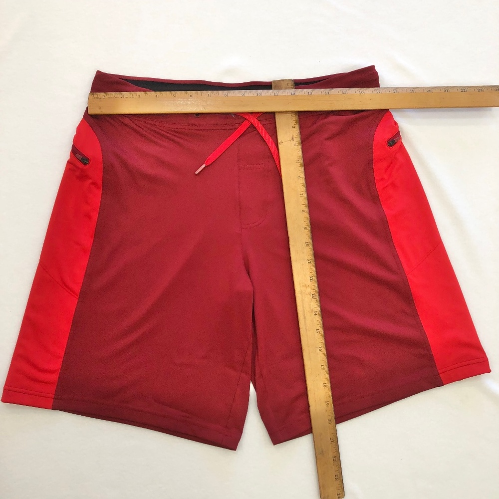Hylete Men's Helix Workout Above the Knee Shorts Large Red/Blue - Lot of 2 - Picture 12 of 13